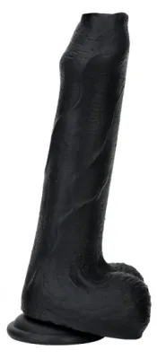 Gode en silicone NOPI 16 x 4cm Noir