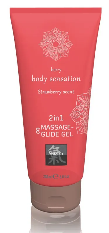 Lubrifiant Gel pour massage FRAISE 200mL