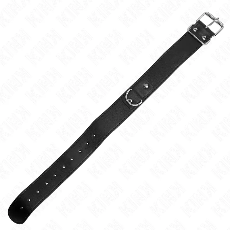 Collier BDSM avec Laisse 116 cm Noir Ajustable - KINK
