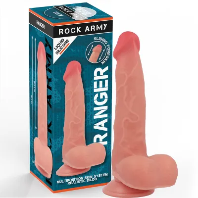 Gode Réaliste Ranger 22 cm Silicone Liquide - Rockarmy