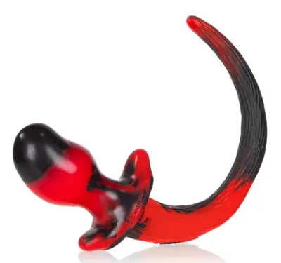 Plug Queue Puppy Tail SWIRL 8.5 x 4.4 cm Rouge