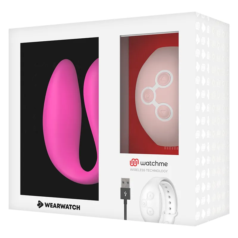 Vibrateur wearable double technologie fuchsia/rose - Wearwatch