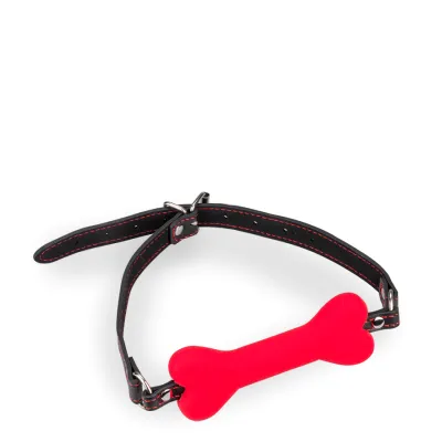 Bâillon os en silicone 12,3cm Puppy Play Kinky