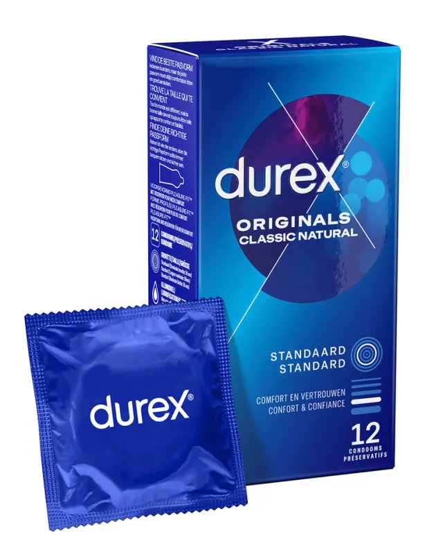 Préservatifs DUREX ORIGINALS NATURAL x12