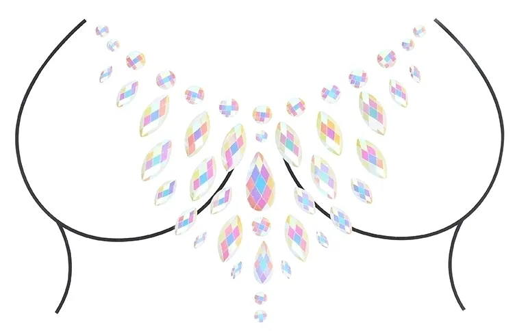 Stickers Strass Décolleté Phosphorescents GLOW CHEST