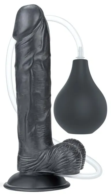 Gode réaliste éjaculateur SQUIRT 20 x 4.5cm Noir