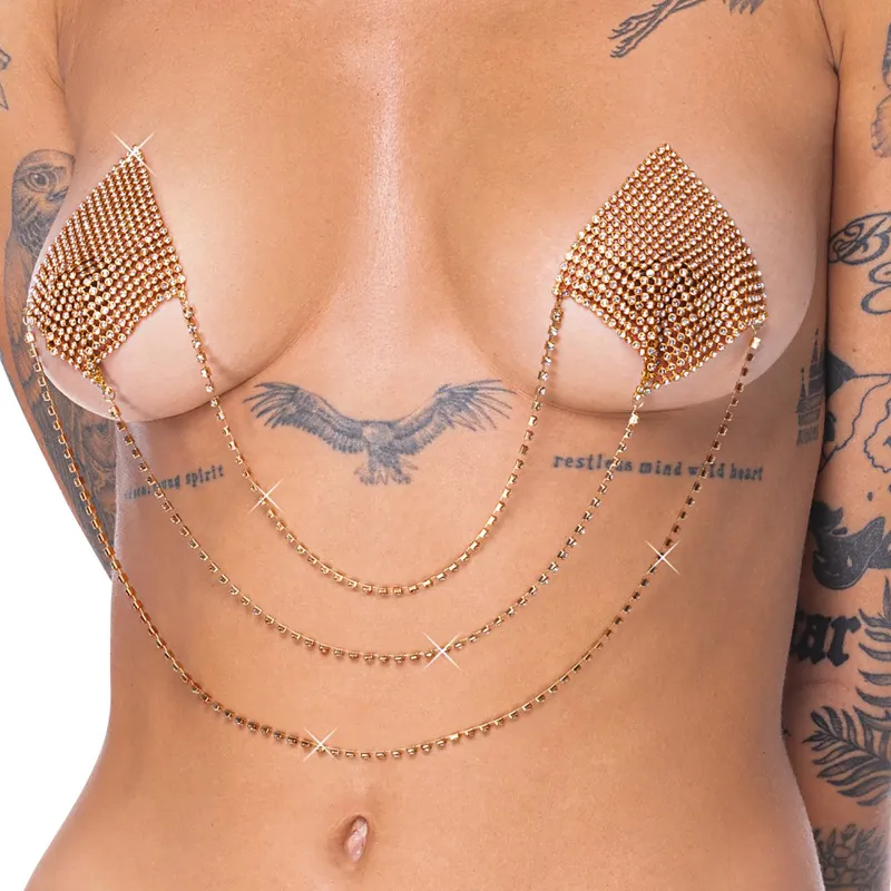 Cache Seins Nipple Stickers Square