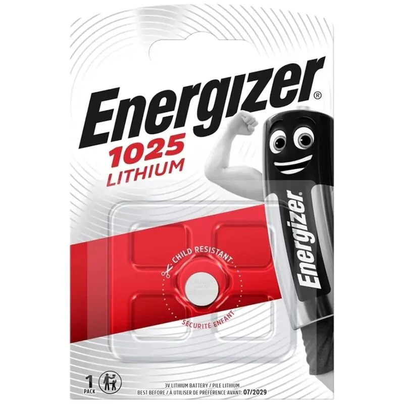 Pile Bouton Lithium CR1025 3V 1 Unité - Energizer