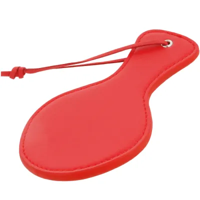 Paddle BDSM forme arrondie rouge - Darkness