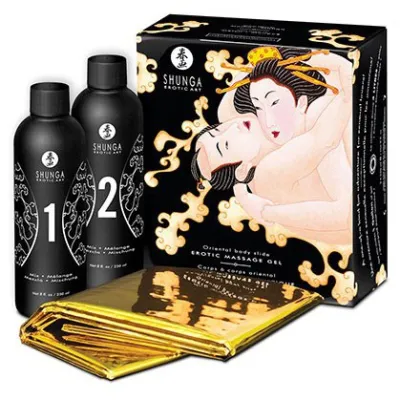Coffret de masage Corps à corps - MELON et MANGUE 200 ml
