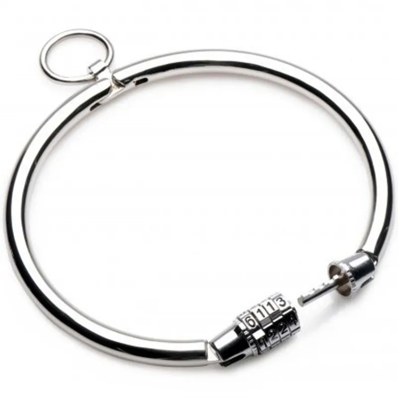 Collier BDSM fermeture combinée 10,5cm - Metal Hard