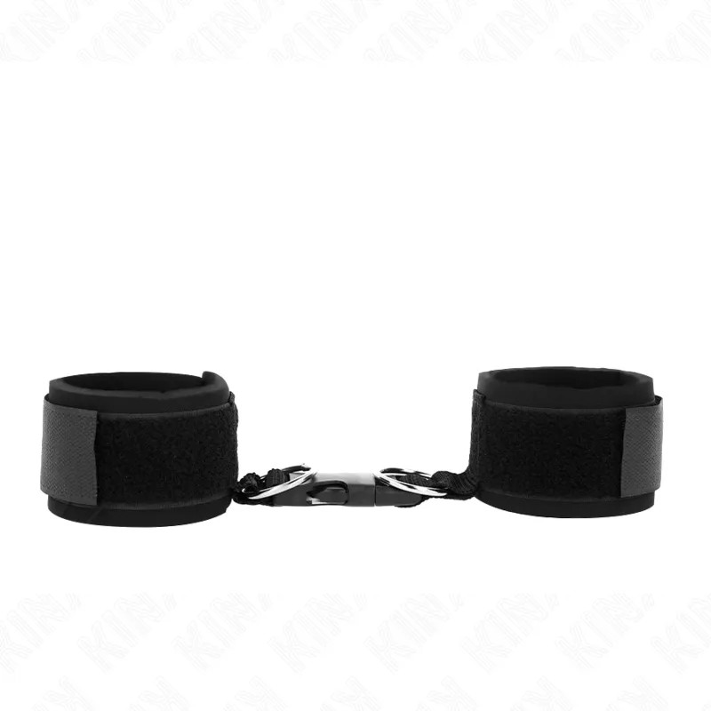 Menottes Néoprène Réglables Noires 22-34cm - KINK