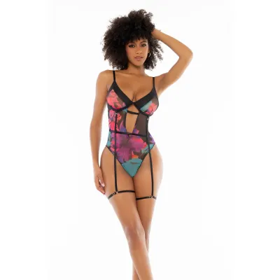 Mapalé Teddy Black Dream Flower Print L/XL