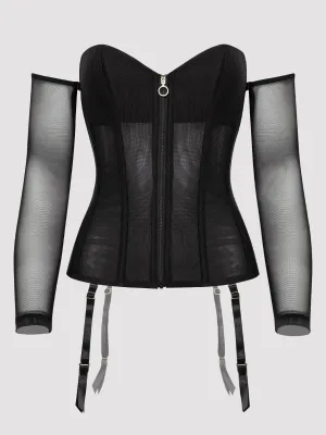 Corset manches longues Secret Silhouette noir 3X/4X