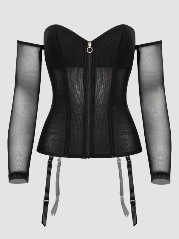 Corset manches longues Secret Silhouette noir 3X/4X