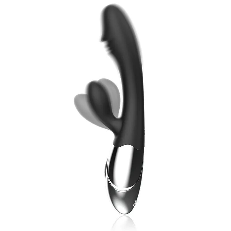 Vibromasseur Rabbit Kaleb Stimulating Vibe - Black&Silver