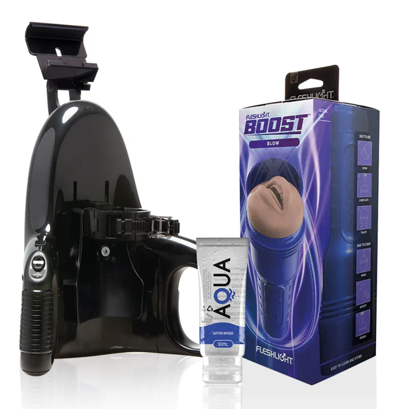 Pack Masturbateur Automatique + Bouche Boost Blow + Lubrifiant