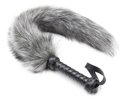 Fouet CARESSE FOX Gris 45cm