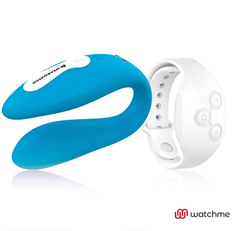 Vibromasseur couple WearWatch Dual indigo/neige - WatchMe