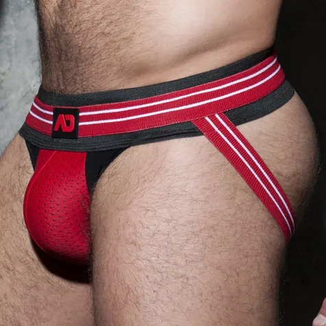 AD Fetish Jockstrap DOUBLE STRIPE Rouge