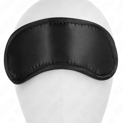 Bandeau pour les yeux en satin noir - Kink