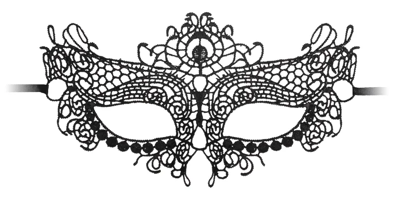 Masque en dentelle QUEEN LACE Noir