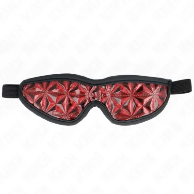 Masque intégral BDSM motif diamant rouge - Kink