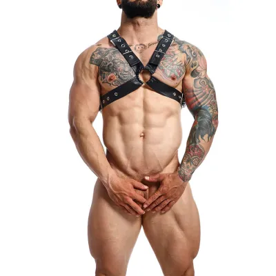Harnais Corps Croisé Dngeon Noir - MaleBasics