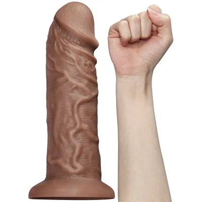 Gode XL réaliste CHUBBY DILDO 23 x 6.5 cm Marron