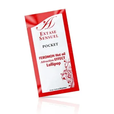 Huile de massage chauffante Extase Sensual phéromones sucette - Extase