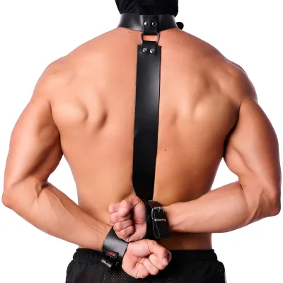 Collier Bondage Cuir pour Mains
