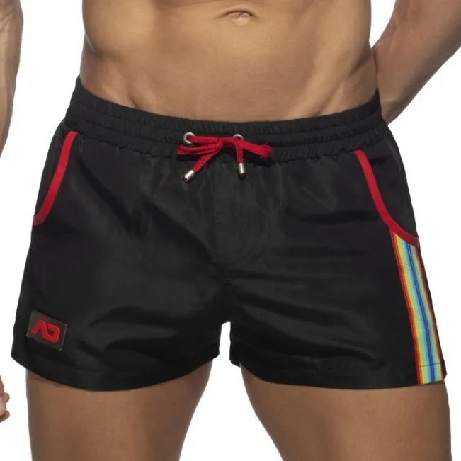 Short de bain RAINBOW TAPE Noir