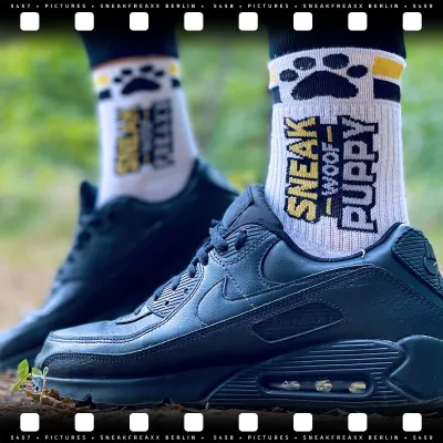 Chaussettes WOOF PUPPY Blanc-Jaune