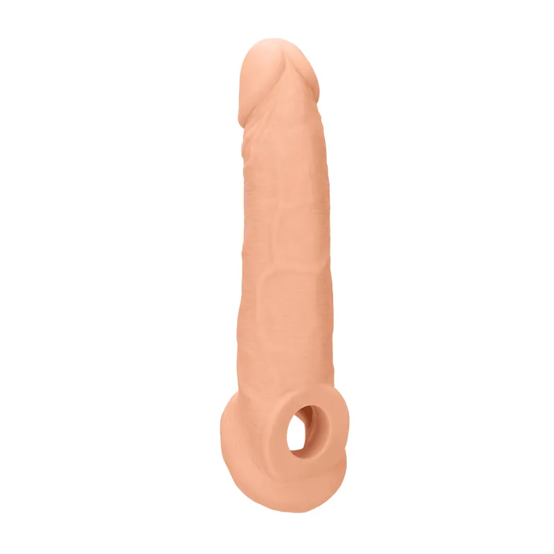 Gaine à Pénis Réaliste avec Cockring 22 cm