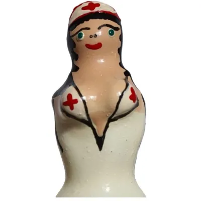 Préservatif Fantaisie Peint Infirmière Blonde - Condomerie