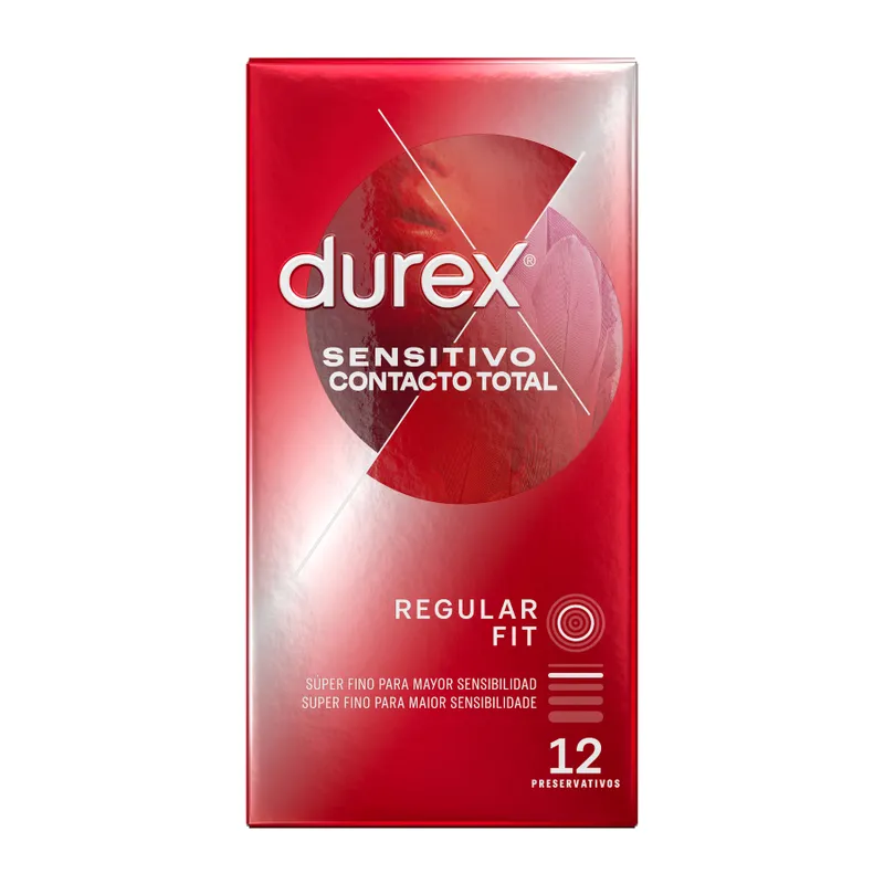 Préservatifs Ultra Fins Sensitive Total Contact Boîte 12 - Durex