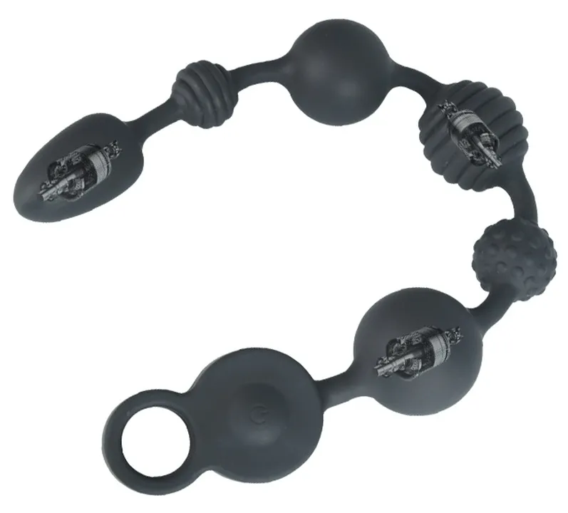 Boules anales vibrantes BEADS VIBES M 36 x 4.5cm