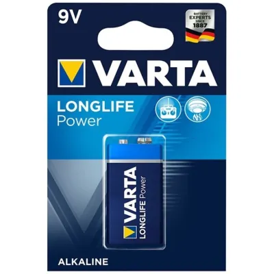 Pile alcaline Longlife Power 9V LR61 - Varta