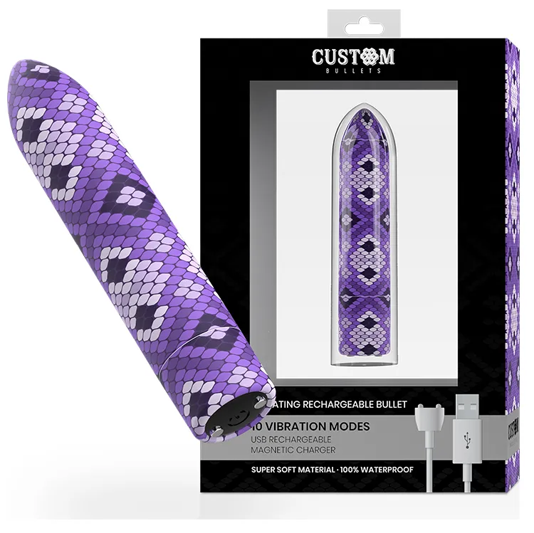 Stimulateur clitoridien Custom Bullets Snake violet - Cal Exotics