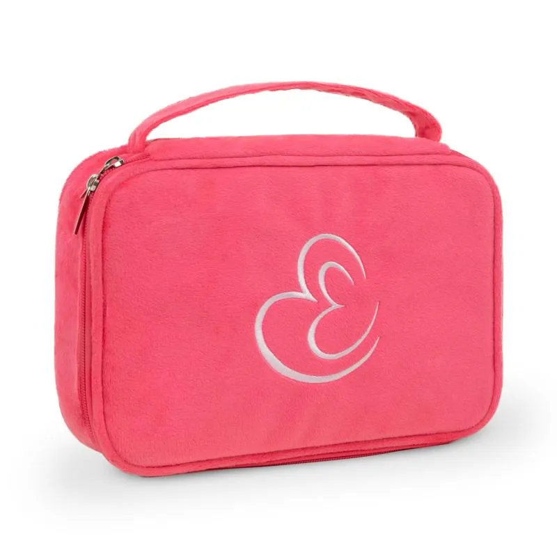 EasyToys Sac de jouet en velours - Rose