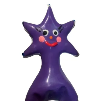 Préservatif Fantaisie Happy Star XL Peint à la Main - Condomerie