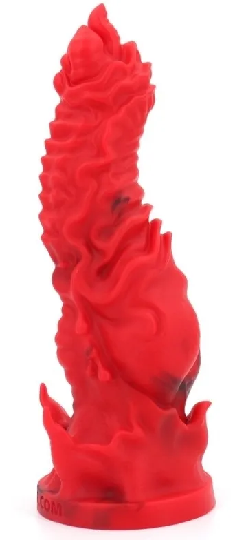 Gode Bizarre en Silicone RISEAF 16 x 5cm Rouge