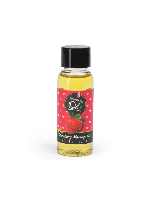 Huile de Massage Comestible Oh! Fraise 30 ml