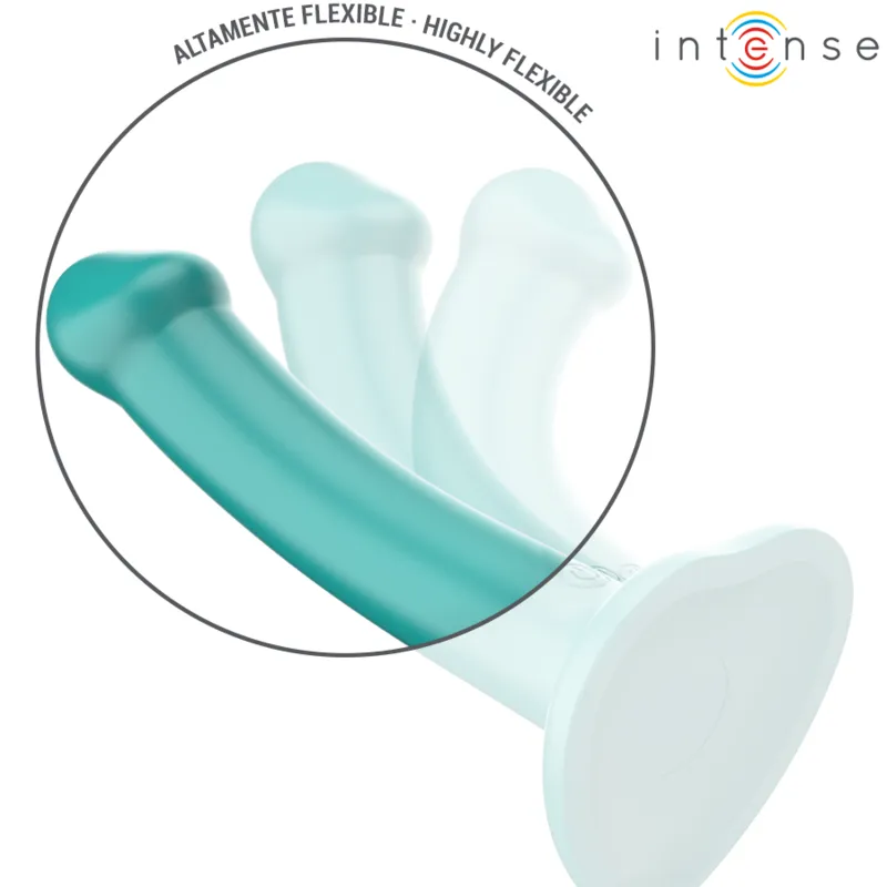Vibromasseur Katie avec Ventouse et Télécommande Bleu - Intense