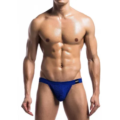Maillot de Bain Jockstrap Fetish Bleu L - MaleBasics