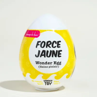 Œuf de mastrubation surprise Wonder Egg - 6,8 x 5 cm Jaune