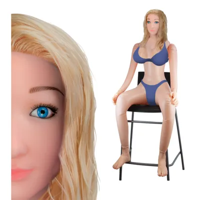 Poupée gonflable blonde vibrante Maisie