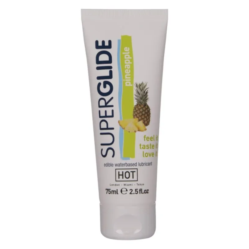 Lubrifiant Comestible Superglide Ananas 75ml - HOT