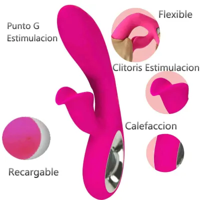 Vibromasseur Daro Fuchsia 21cm Rechargeable - Armony