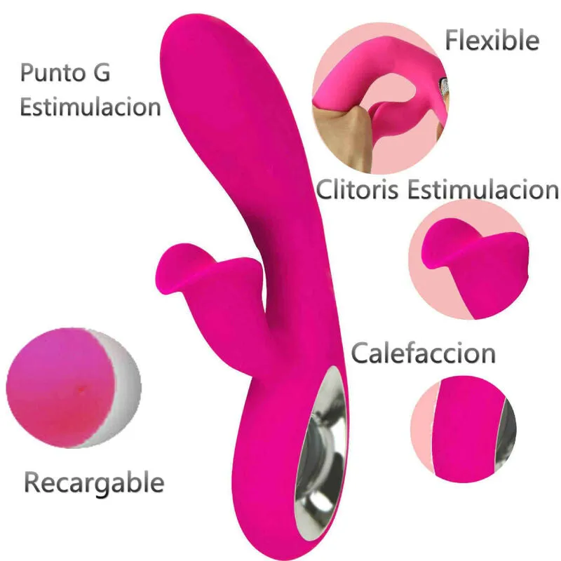 Vibromasseur Daro Fuchsia 21cm Rechargeable - Armony